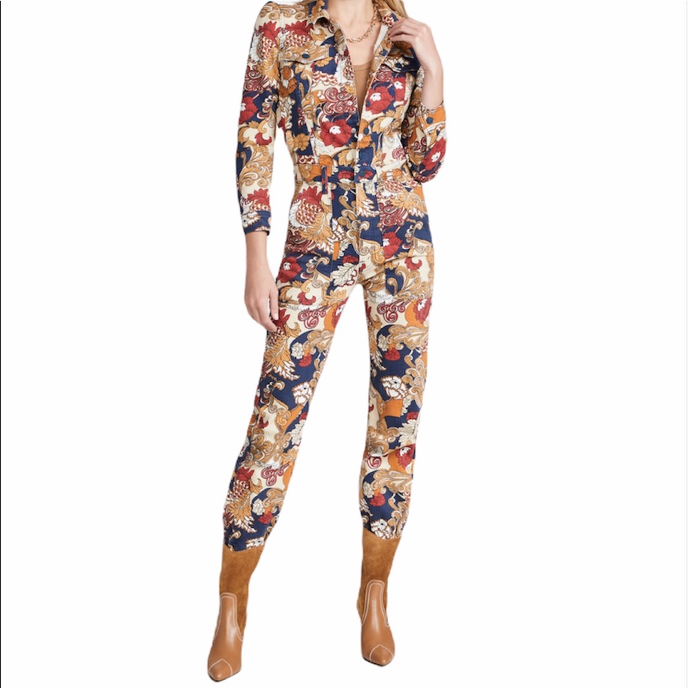 MOTHER NWOT Multicolor Floral Jumpsuit